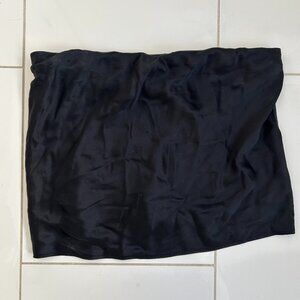 Reformation Silk Top Black